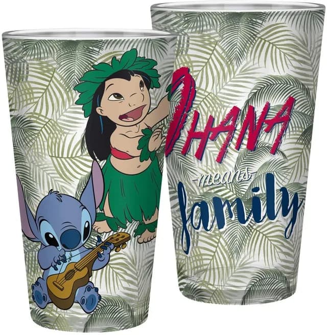 Disney - Large Glass - 400ml - Lilo & Stitch