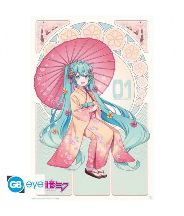 Hatsune Miku - Poster Maxi 91.5x61 - Sakura Kimono