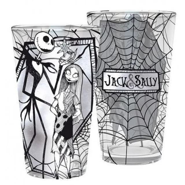 Jack & Sally Glass Nightmare Before Christmas 400ml