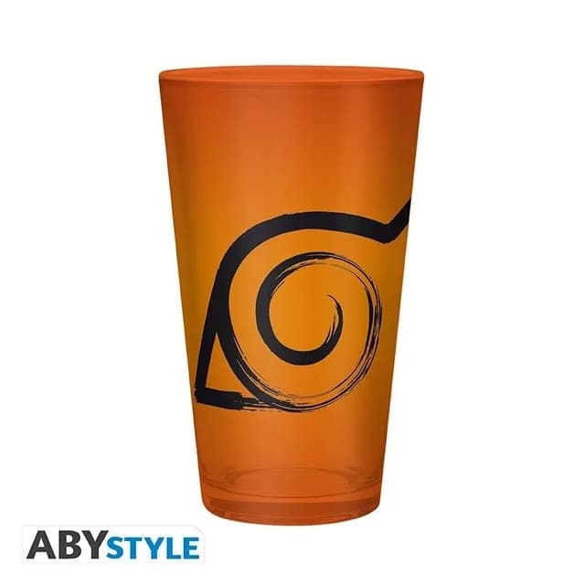 Naruto Shippuden - Large Glass - 400ml - Konoha & Seal