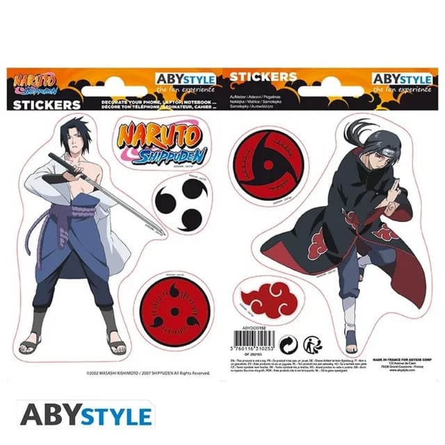 Naruto SHP - Stickers - 16x11cm/ 2 Sheets - Sasuke/ Itachi X