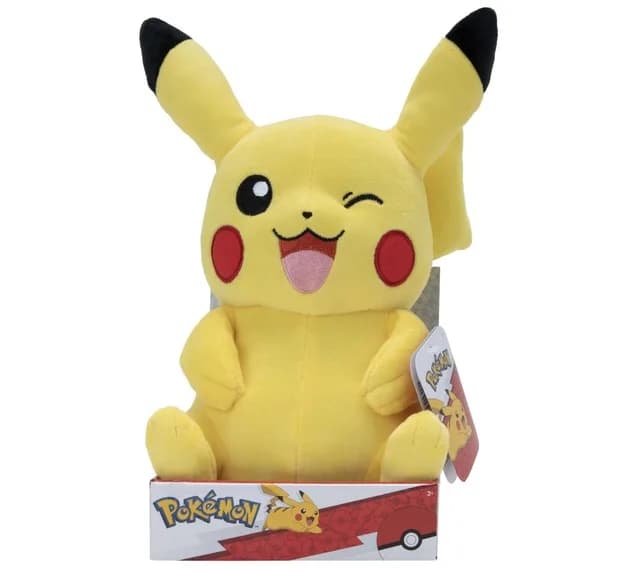 Pokémon Plush Figure Pikachu Winking 30 Cm