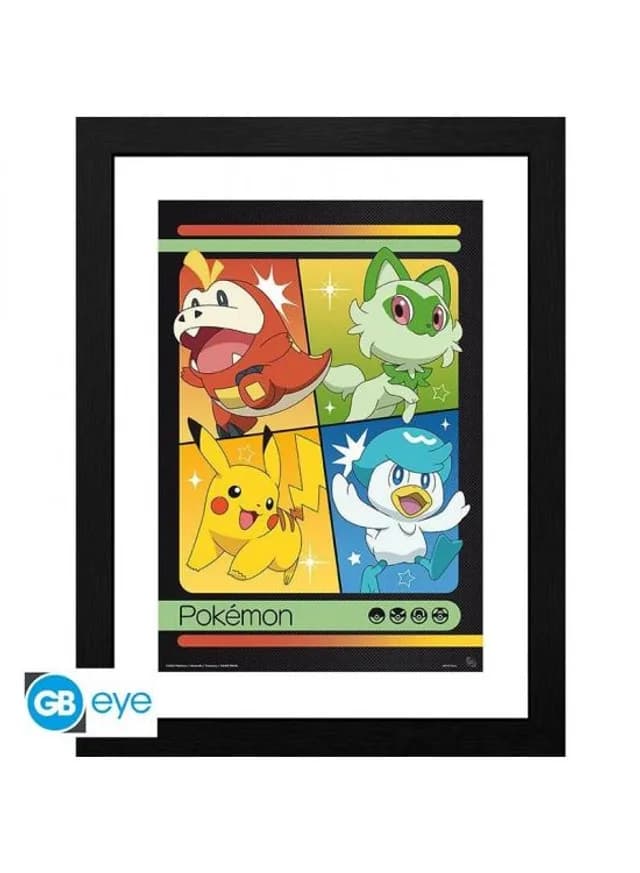 Scarlet & Violet Starters Framed Print - 30.5 X 40.6 Cm