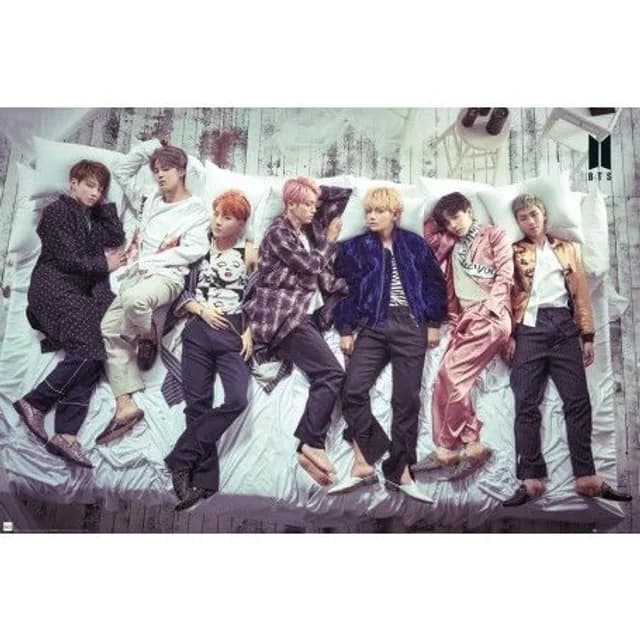 BTS: Group Bed 92 X 61 Cm Poster